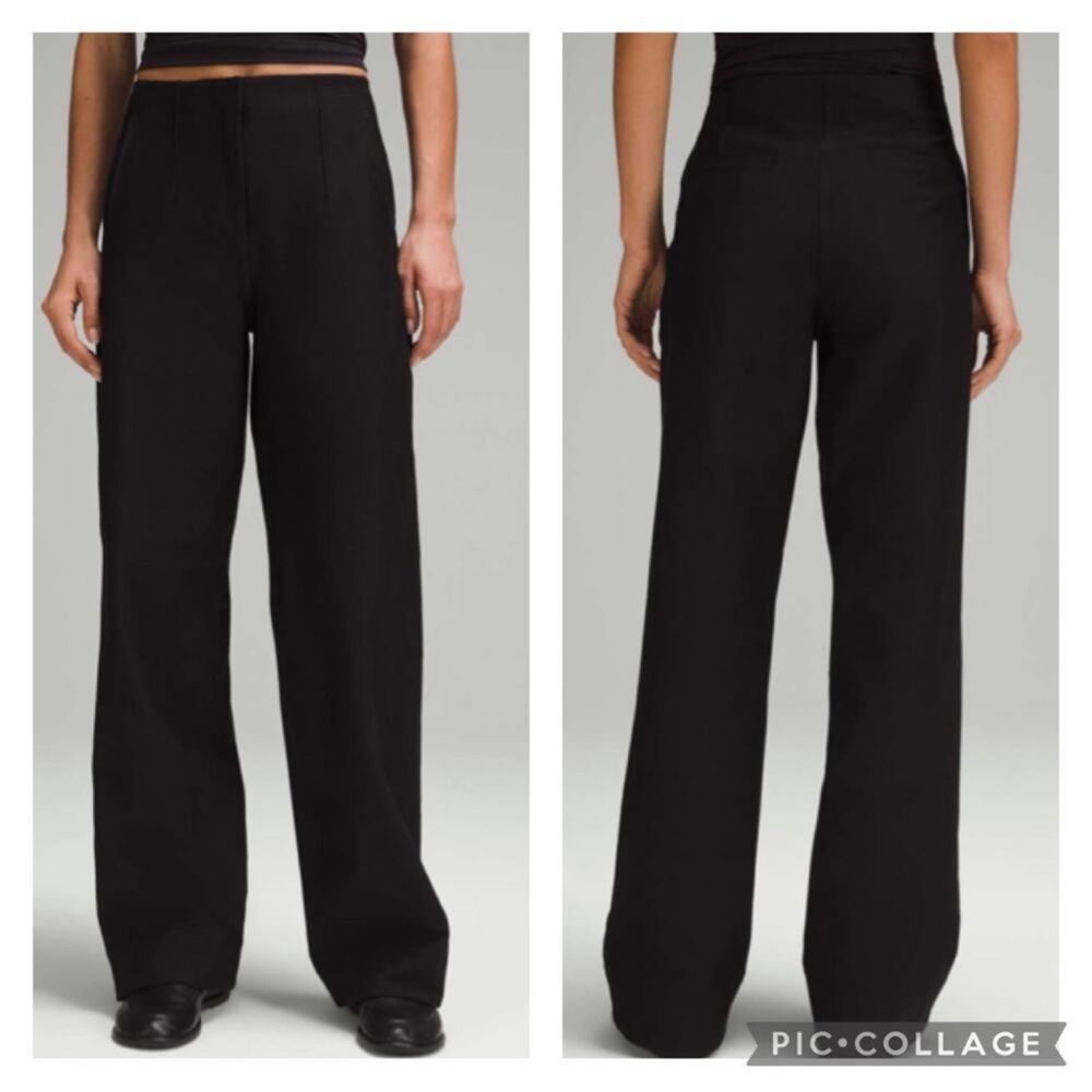 Lululemon Utilitech Relaxed Fit Mid Rise Trousers Black Size 6
